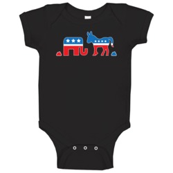 Everyone Poops Funny Political Party Democrat Republican Baby One Piec Everyone Poops Funny Political Party Democrat Republican Baby One Piec