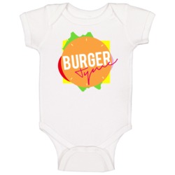 Burgertyme Funny Edelman Fan Burger Time Baby One Piece Burgertyme Funny Edelman Fan Burger Time Baby One Piece