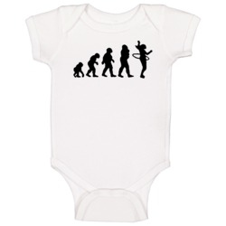 Evolution Hula Hoop Baby One Piece Evolution Hula Hoop Baby One Piece