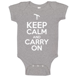 Keep Calm And Carry On Portage Canoe Baby One Piece Keep Calm And Carry On Portage Canoe Baby One Piece