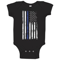 Thin Blue Line American Flag Law Enforcement Appreciation Baby One Pie Thin Blue Line American Flag Law Enforcement Appreciation Baby One Pie