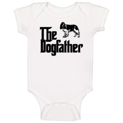 English Springer Spaniel Custom Dog Breed The Dogfather Baby One Piece English Springer Spaniel Custom Dog Breed The Dogfather Baby One Piece