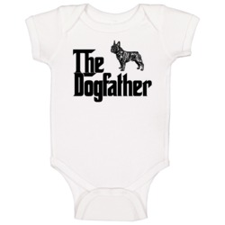 French Bulldog Custom Dog Breed The Dogfather Baby One Piece French Bulldog Custom Dog Breed The Dogfather Baby One Piece