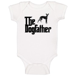 Italian Greyhound Custom Dog Breed The Dogfather Baby One Piece Italian Greyhound Custom Dog Breed The Dogfather Baby One Piece