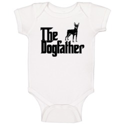 Miniature Pinscher Custom Dog Breed The Dogfather Baby One Piece Miniature Pinscher Custom Dog Breed The Dogfather Baby One Piece
