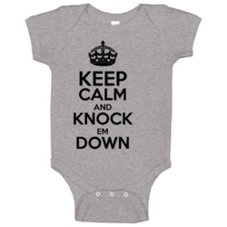 Funny Bowling Keep Calm And Knock Em Down Baby One Piece Funny Bowling Keep Calm And Knock Em Down Baby One Piece