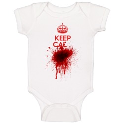 Keep Cal Funny Blood Splatter Keep Calm Parody Halloween Costume Baby Keep Cal Funny Blood Splatter Keep Calm Parody Halloween Costume Baby