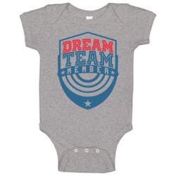 Dream Team Member Funny Sports Club Crew Baby One Piece Dream Team Member Funny Sports Club Crew Baby One Piece
