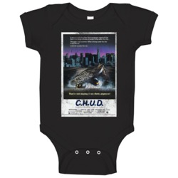Chud Vintage Distressed Scary Movie Poster Halloween Baby One Piece Chud Vintage Distressed Scary Movie Poster Halloween Baby One Piece