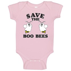 Save The Boo Bees Breast Cancer Awareness Halloween Baby One Piece Save The Boo Bees Breast Cancer Awareness Halloween Baby One Piece