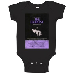 The Exorcist Vintage Distressed Scary Movie Poster Halloween Baby One The Exorcist Vintage Distressed Scary Movie Poster Halloween Baby One