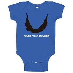Fear The Beard Football Indianapolis Luck Baby One Piece Fear The Beard Football Indianapolis Luck Baby One Piece
