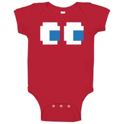 Pac Man Ghost Eyes Baby One Piece