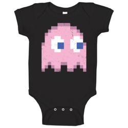 Pac Man Ghost Funny Retro Arcade Video Games Distressed Baby One Piece Pac Man Ghost Funny Retro Arcade Video Games Distressed Baby One Piece