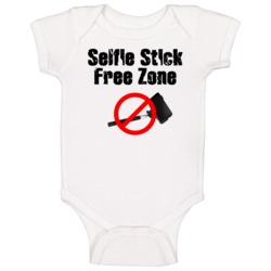 Funny Selfie Stick Free Zone Baby One Piece Funny Selfie Stick Free Zone Baby One Piece