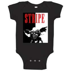 Stripe Gremlins Scary Movie Parody Poster Halloween Baby One Piece Stripe Gremlins Scary Movie Parody Poster Halloween Baby One Piece