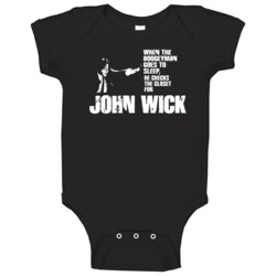 Boogeyman John Wick Action Movie Keanu Reeves Baby One Piece Boogeyman John Wick Action Movie Keanu Reeves Baby One Piece