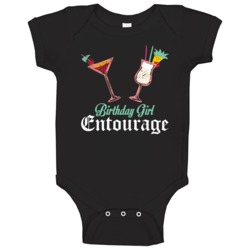 Birthday Girl Entourage Funny Party Celebration Baby One Piece Birthday Girl Entourage Funny Party Celebration Baby One Piece
