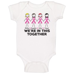 We're In This Together Breast Cancer Awareness Baby One Piece We're In This Together Breast Cancer Awareness Baby One Piece