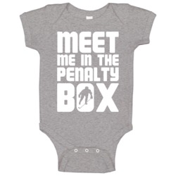 Meet Me In The Penalty Box Hockey Baby One Piece Meet Me In The Penalty Box Hockey Baby One Piece