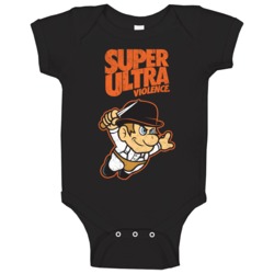 Super Ultra Violence A Clockwork Orange Distressed Baby One Piece