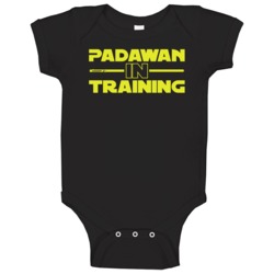 Padawan In Training Funny Scifi Star Jedi Geek Baby One Piece