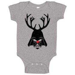 Darth Vader Deer Funny Xmas Christmas Scifi Geek Worn Look Baby One Pi Darth Vader Deer Funny Xmas Christmas Scifi Geek Worn Look Baby One Pi