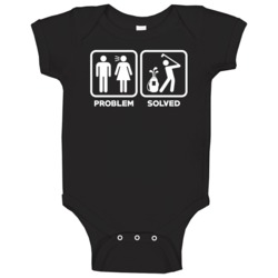 Problem Solved Golf Funny Mgtow Golfing Baby One Piece Problem Solved Golf Funny Mgtow Golfing Baby One Piece