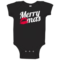 Merry Kiss Mas Funny Sexy Christmas Xmas Holiday Baby One Piece Merry Kiss Mas Funny Sexy Christmas Xmas Holiday Baby One Piece
