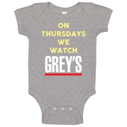 On Thursdays We Watch Grey's Anatomy Funny Tv Show Baby One Piece On Thursdays We Watch Grey's Anatomy Funny Tv Show Baby One Piece