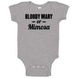 Bloody Mary Or Mimosa Funny Brunch Worn Look Baby One Piece Bloody Mary Or Mimosa Funny Brunch Worn Look Baby One Piece