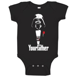 Your Father Funny Darth Vader Dark Side Geek Baby One Piece Your Father Funny Darth Vader Dark Side Geek Baby One Piece
