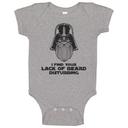 I Find Your Lack Of Beard Disturbing Darth Helmet Worn Look Baby One P I Find Your Lack Of Beard Disturbing Darth Helmet Worn Look Baby One P