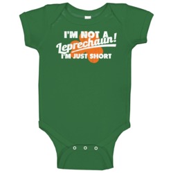 I'm Not A Leprechaun Just Short St Patrick's Day Worn Look Baby One Pi I'm Not A Leprechaun Just Short St Patrick's Day Worn Look Baby One Pi