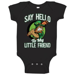 Say Hello To My Little Friend St Patrick's Day Leprechaun Baby One Pie Say Hello To My Little Friend St Patrick's Day Leprechaun Baby One Pie