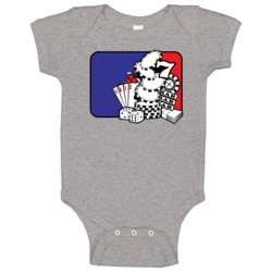 Major League Gambling Addicted Poker Player Casino Games Baby One Piec Major League Gambling Addicted Poker Player Casino Games Baby One Piec