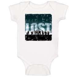 Lost Tv Series Poster Distressed Baby One Piece Lost Tv Series Poster Distressed Baby One Piece