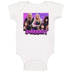 Warrant 80s Hair Band Group Baby One Piece Warrant 80s Hair Band Group Baby One Piece