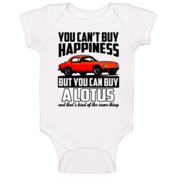 Red 1961 Lotus Elite You Cant Buy Happiness Cool Car Baby One Piece