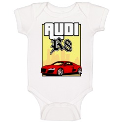 Red 2006 Audi R8 Grand Theft Auto  Cool Car Baby One Piece