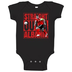 Lorik Cana Straight Outta Albania Euro Cup Soccer Baby One Piece Lorik Cana Straight Outta Albania Euro Cup Soccer Baby One Piece