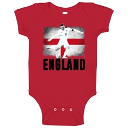 Wayne Rooney England Flag Euro Cup Soccer Baby One Piece Wayne Rooney England Flag Euro Cup Soccer Baby One Piece