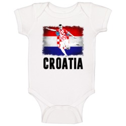 Ivan Perisic Croatia Grunge Flag Euro Cup Soccer Baby One Piece Ivan Perisic Croatia Grunge Flag Euro Cup Soccer Baby One Piece