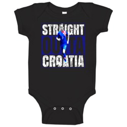 Ivan Rakitic Straight Outta Croatia Euro Cup Soccer Baby One Piece Ivan Rakitic Straight Outta Croatia Euro Cup Soccer Baby One Piece