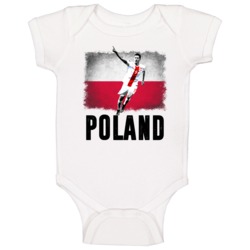 Robert Lewandowski Team Poland Flag Euro Cup Soccer Football Baby One Robert Lewandowski Team Poland Flag Euro Cup Soccer Football Baby One