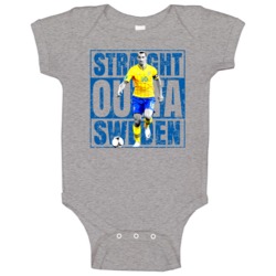 Zlatan Ibrahimovic Straight Outta Sweden Flag Euro Cup Soccer Baby One Zlatan Ibrahimovic Straight Outta Sweden Flag Euro Cup Soccer Baby One