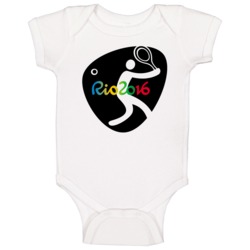 Rio 2016 Tennis Olympic Games Sport Event Symbol Baby One Piece Rio 2016 Tennis Olympic Games Sport Event Symbol Baby One Piece
