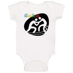 Rio 2016 Wrestling Olympic Games Sport Event Symbol Baby One Piece Rio 2016 Wrestling Olympic Games Sport Event Symbol Baby One Piece