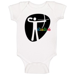 Rio 2016 Archery Olympic Games Sport Event Symbol Baby One Piece Rio 2016 Archery Olympic Games Sport Event Symbol Baby One Piece