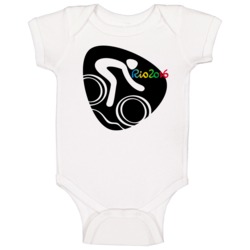 Rio 2016 Cycling Mountain Olympic Games Sport Event Symbol Baby One Pi Rio 2016 Cycling Mountain Olympic Games Sport Event Symbol Baby One Pi